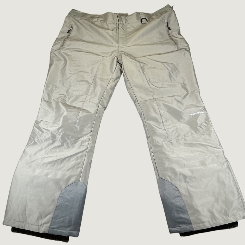 Outdoor Gear Men's 2XL Gray Insulated Snow Ski Pants Waterproof Zip Leg NWOT